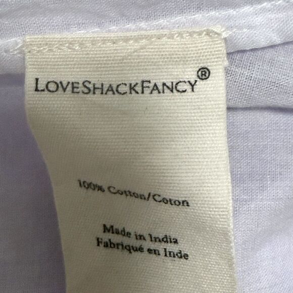 LoveShackFancy Natasha Women’s Dress in Violet Splash Hand Dye. Size P. - Picture 9 of 10